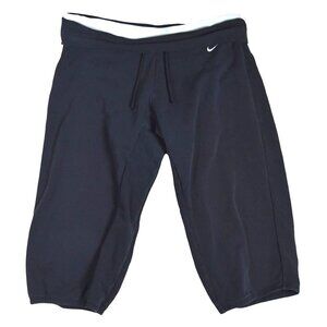 Nike Dri-FIT Capri Pants Women’s XL Faded Black Elastic Layered Waistband